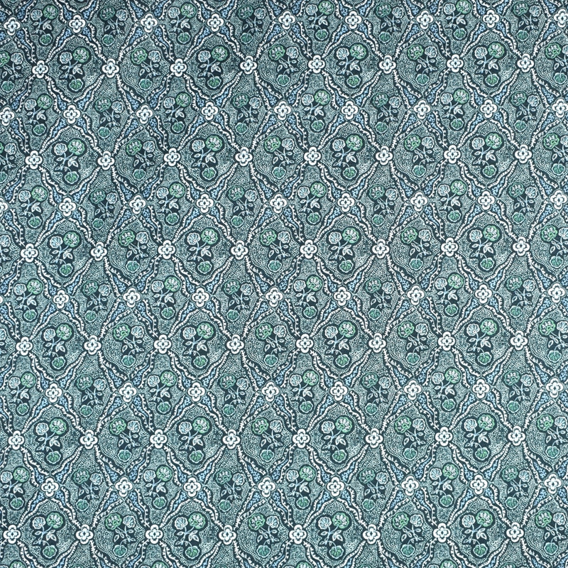 Buy S2356 Emerald Teal Floral Greenhouse Fabric