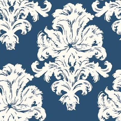 Looking TA20102 Tortuga Blue Swirl by Seabrook Wallpaper