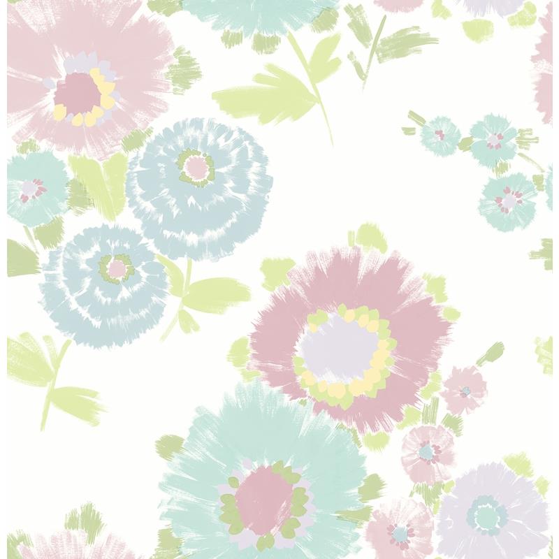 Sample 4081-26325 Happy, Essie Pastel Painterly Floral by A-Street Prints Wallpaper