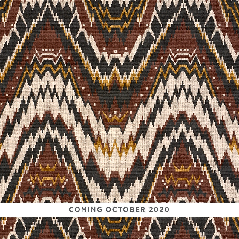 Purchase sample of 79040 Tauride Epingle, Brown by Schumacher Fabric
