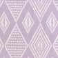 Sample AP855-04 Safari, Soft Lavender on Almost White Paper by Quadrille Wallpaper