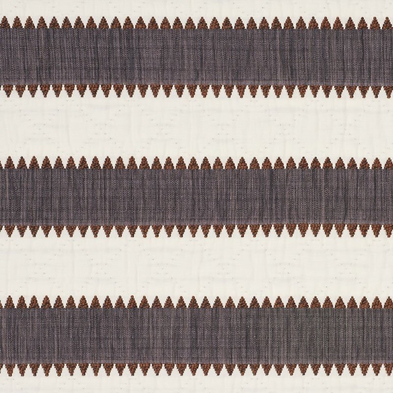 Purchase sample of 76751 Isolde Stripe, Cinder by Schumacher Fabric