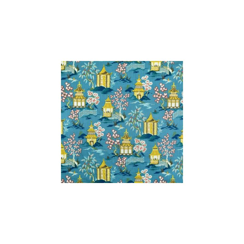 Search S3410 Azure Blue Asian Greenhouse Fabric