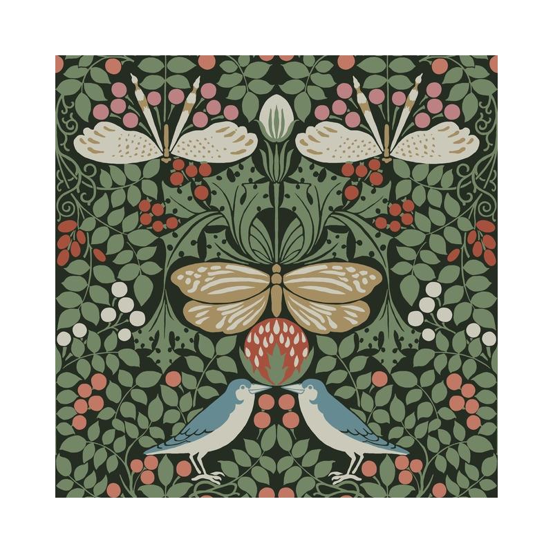 Sample AC9161 Butterfly Garden, Arts and Crafts by Ronald Redding Wallpaper