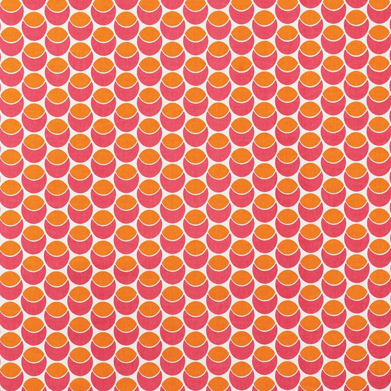 Purchase sample of 177153 Buds, Pink  Orange by Schumacher Fabric