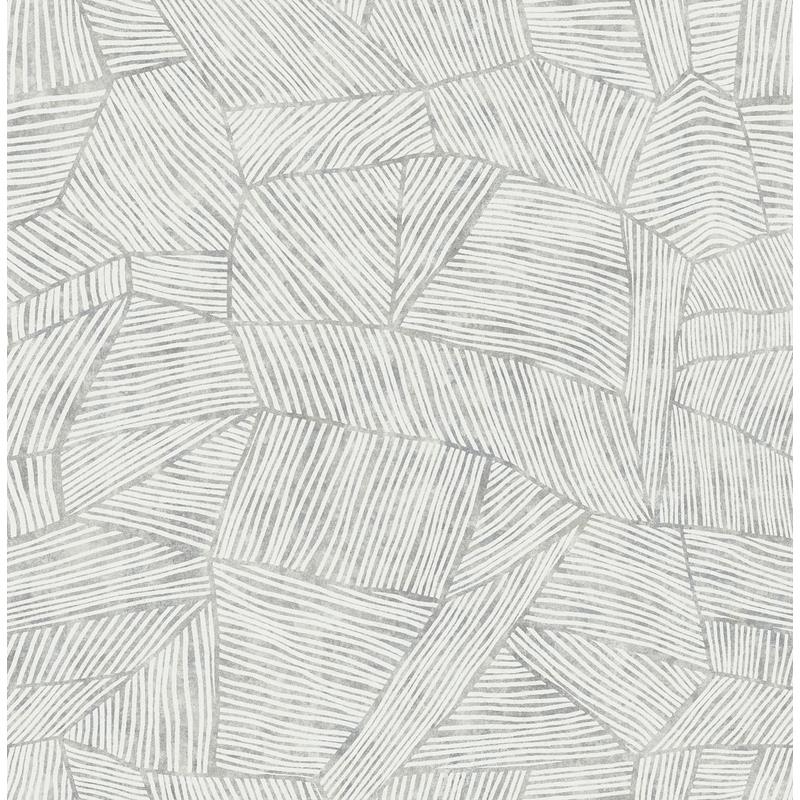 Sample 4014-26402 Seychelles, Aldabra Grey Textured Geometric Wallpaper by A-Street Prints Wallpaper