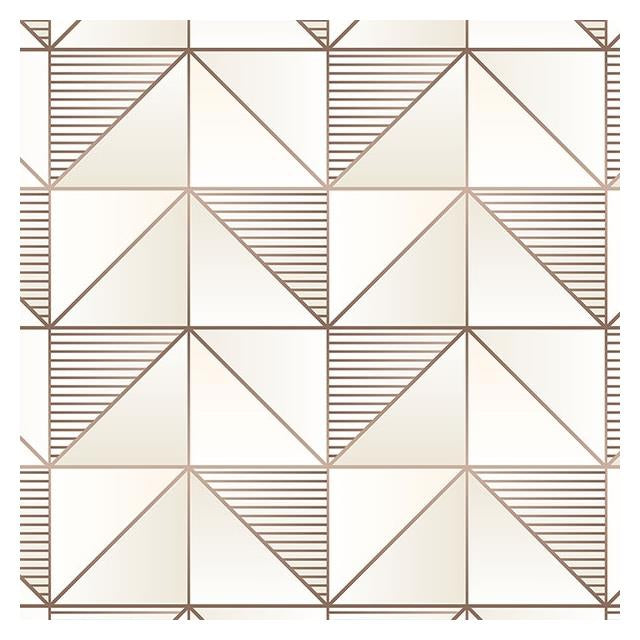Buy GX37629 Geometrix Neutral Cubist Wallpaper by Norwall Wallpaper