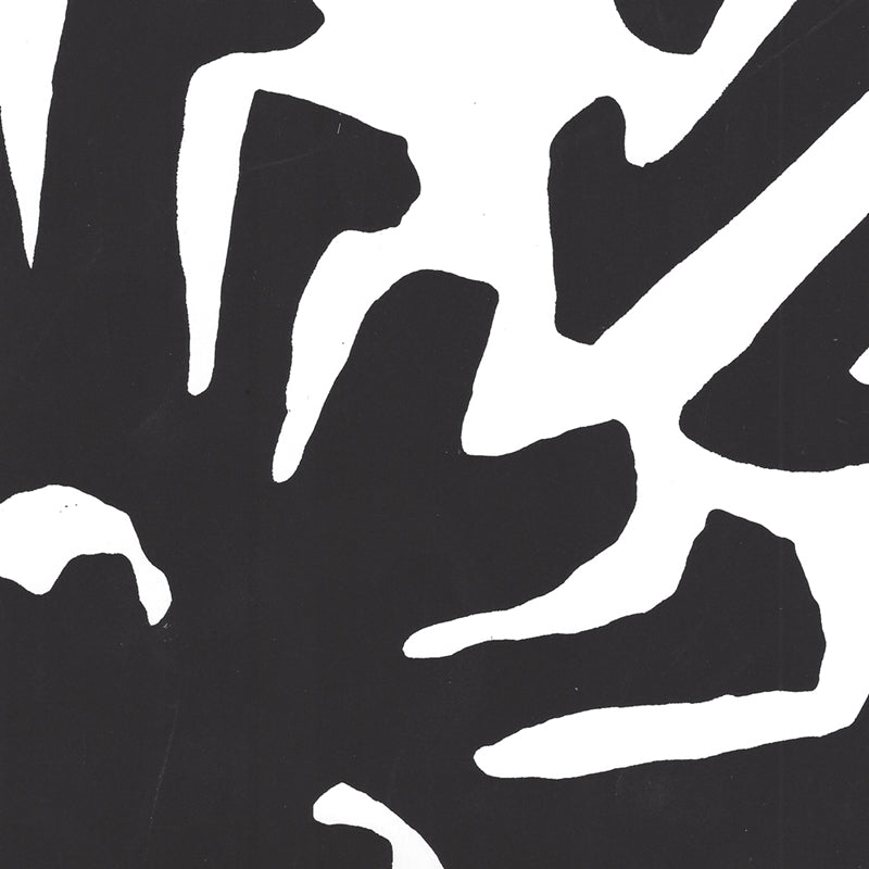 Sample 2470-08WWP Sigourney, Black on White by Quadrille Wallpaper