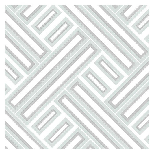 Looking GX37605 Geometrix Green Rectangles Wallpaper by Norwall Wallpaper