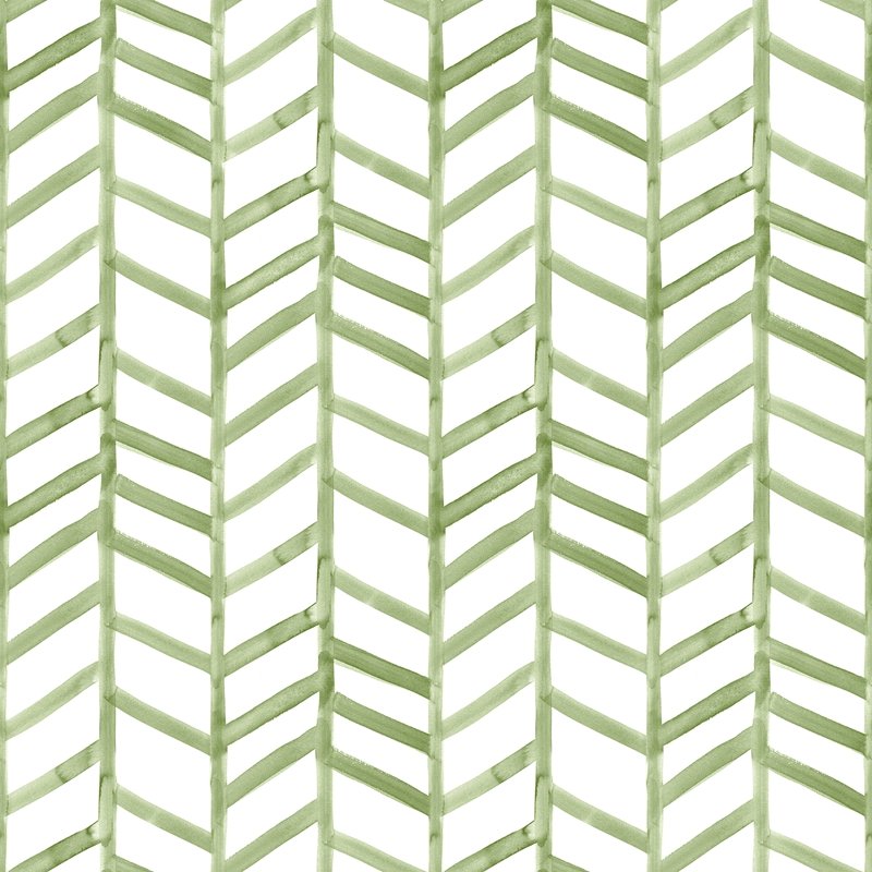 Find 3124-13921 Thoreau Fletching Green Geometric Wallpaper Green by Chesapeake Wallpaper