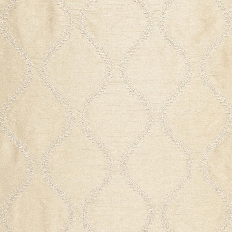 Purchase sample of 65752 Agadir Embroidery, Champagne by Schumacher Fabric
