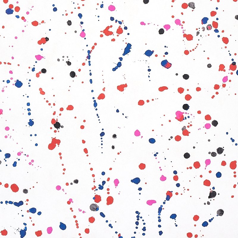 Purchase 5012180 Ink Splash Red and Blue Schumacher Wallcovering Wallpaper
