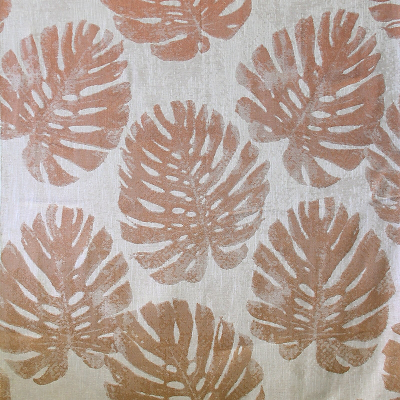 Sample A9 0004Palm Palm Leaves, Chic Salmon By Aldeco