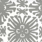 Sample 2475WP-06 Sigourney Small Scale, Gray on White by Quadrille Wallpaper