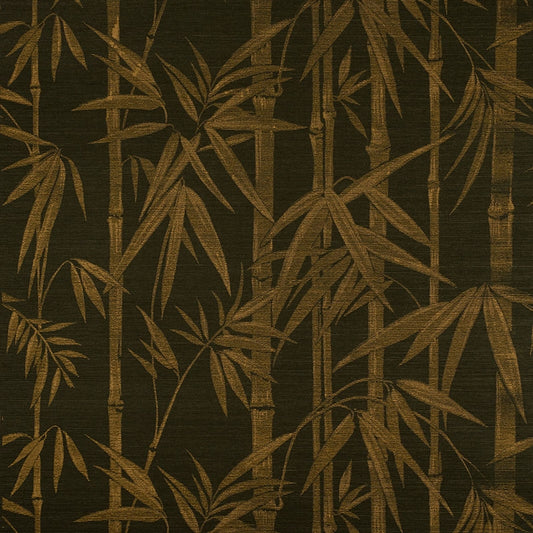 Find 5008312 Les Bambous Sisal Gold On Jet Schumacher Wallpaper