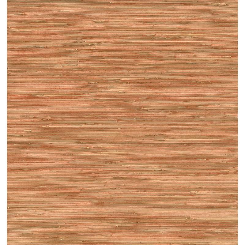Sample 2972-86108 Loom, Shuang Coral Handmade Grasscloth Wallpaper by A-Street Prints Wallpaper