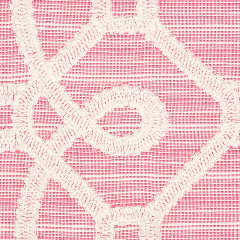 View 71935 Ziz Embroidery Pink By Schumacher Fabric