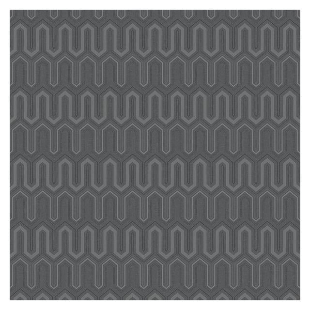 Order GX37614 Geometrix Black Zig Zag Wallpaper by Norwall Wallpaper
