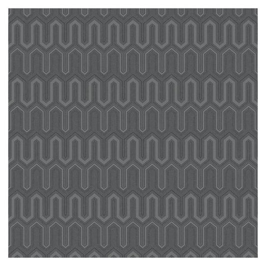 Order GX37614 Geometrix Black Zig Zag Wallpaper by Norwall Wallpaper