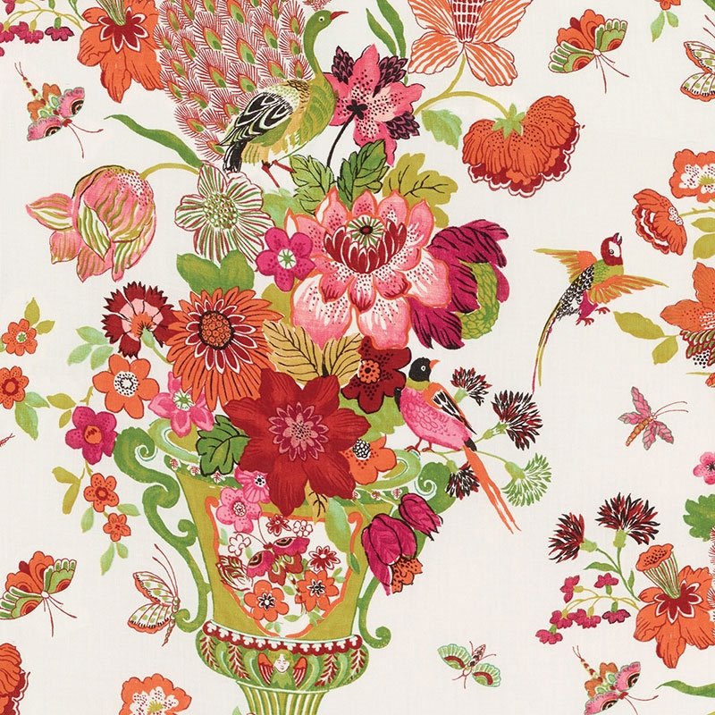 Purchase sample of 173072 Lansdale Bouquet, Summer by Schumacher Fabric