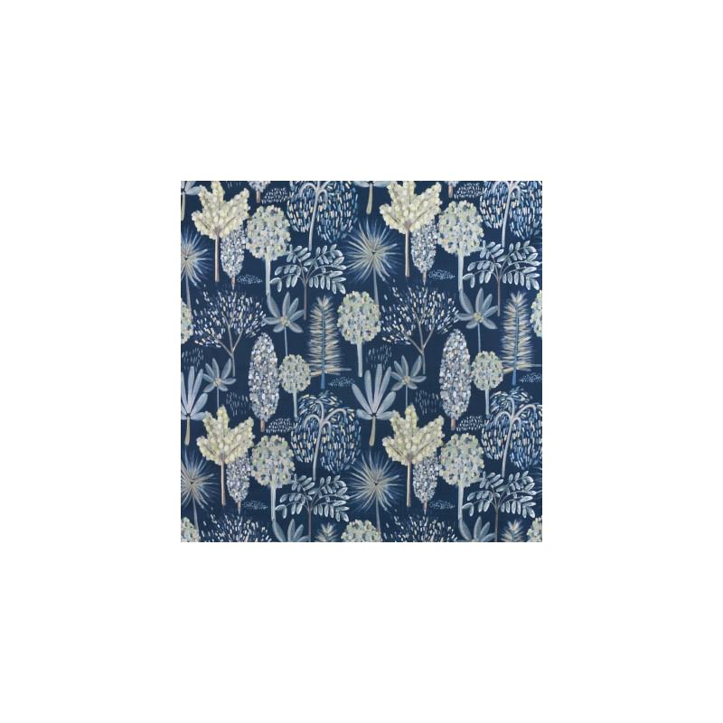 Select F2725 River Blue Botanical Greenhouse Fabric