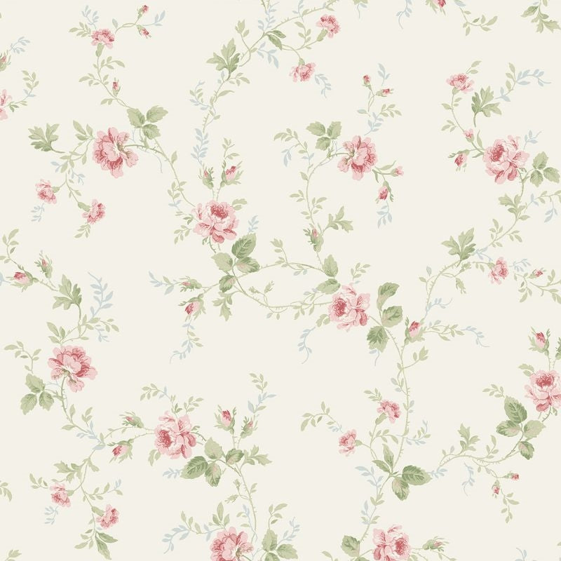 Search FG70601 Flora All-Over Floral by Wallquest Wallpaper