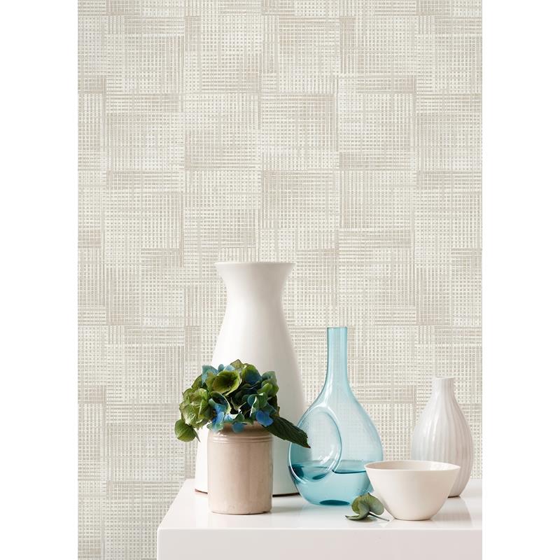 Acquire 2972-86161 Loom Ting Cream Lattice Wallpaper Cream A-Street Prints Wallpaper