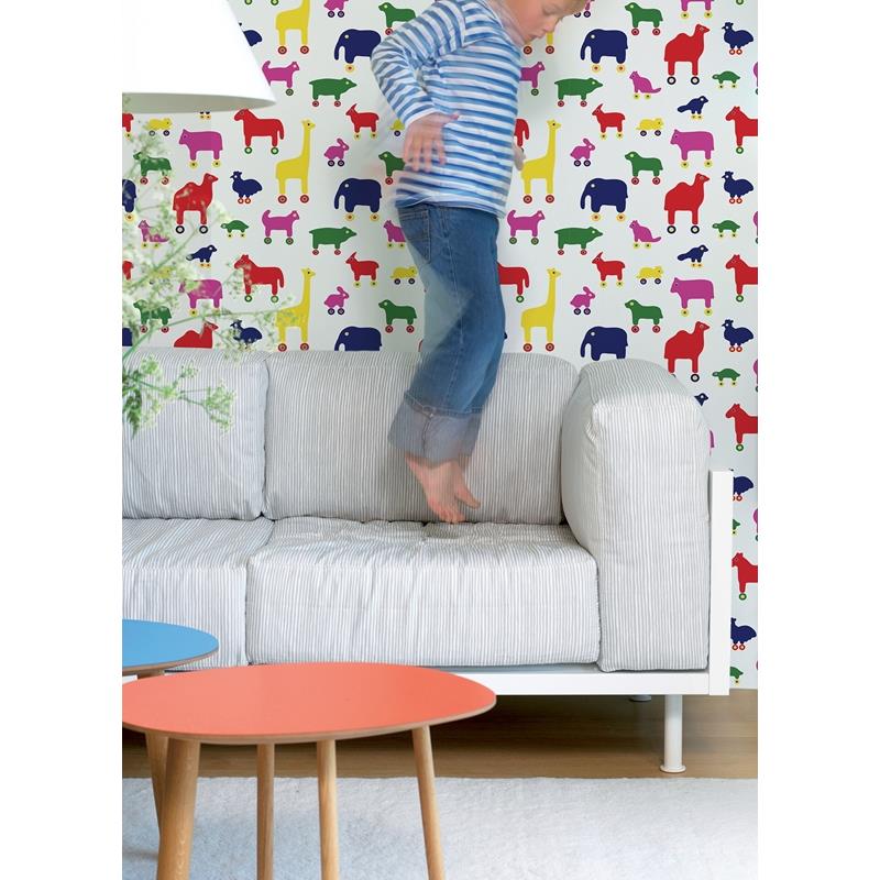 MKS4502 Marimekko Multi Rulla Peel &amp; Stick Wallpaper by NuWallpaper5