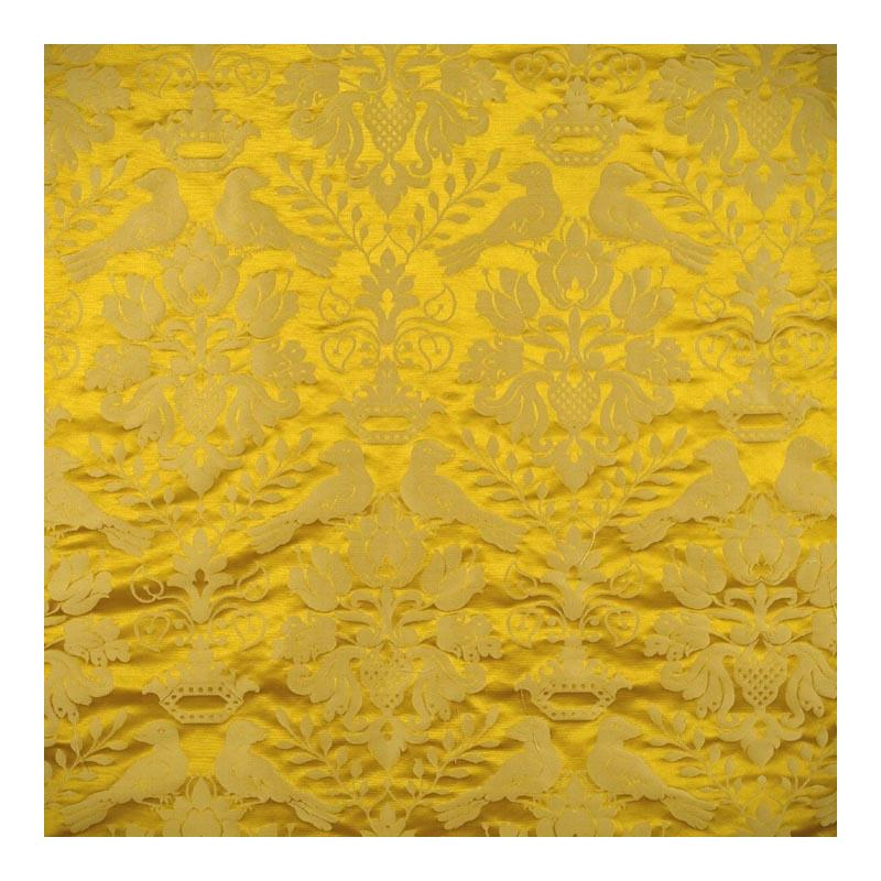 Sample 1098MM-005 Love Bird, Butterscotch by Scalamandre Fabric (SC 00051098MM)