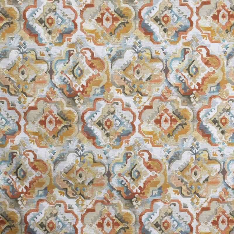 Select S2009 Desert Rose Orange Medallion Greenhouse Fabric