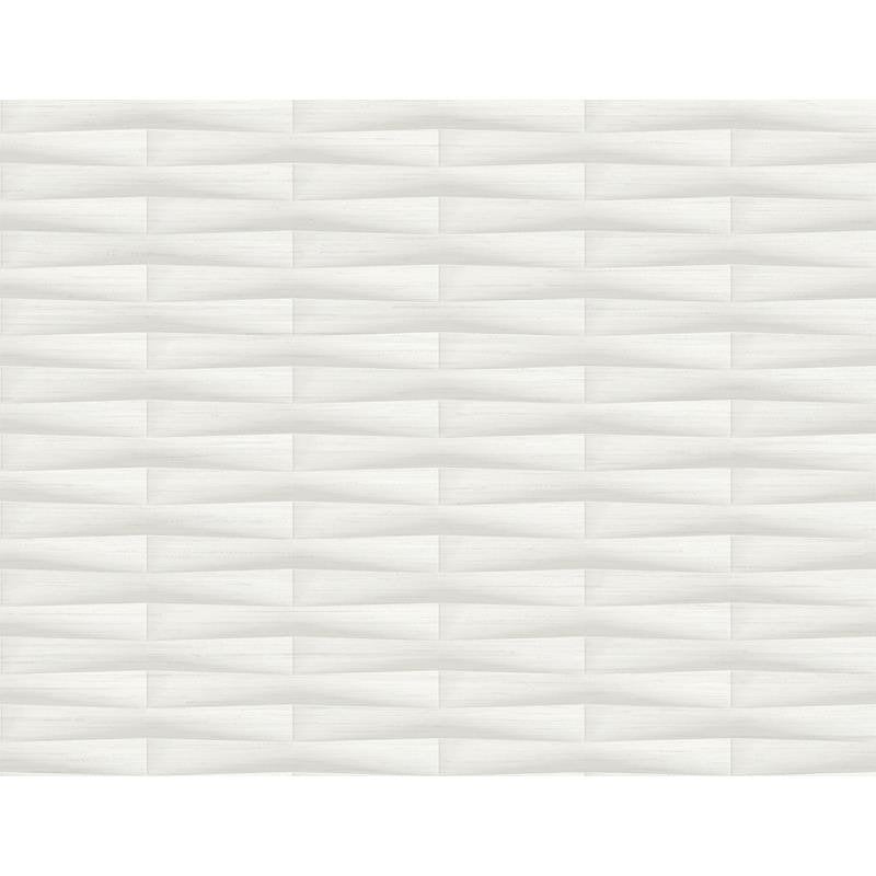 Sample 2988-70000 Inlay, Gator White Geometric Stripe by A-Street Prints Wallpaper