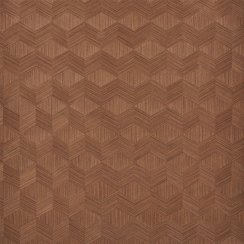Search 5009631 Chevron Inlay Walnut Schumacher Wallpaper