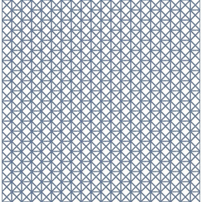 Find 2969-26005 Pacifica Lisbeth Blue Geometric Lattice Blue A-Street Prints Wallpaper