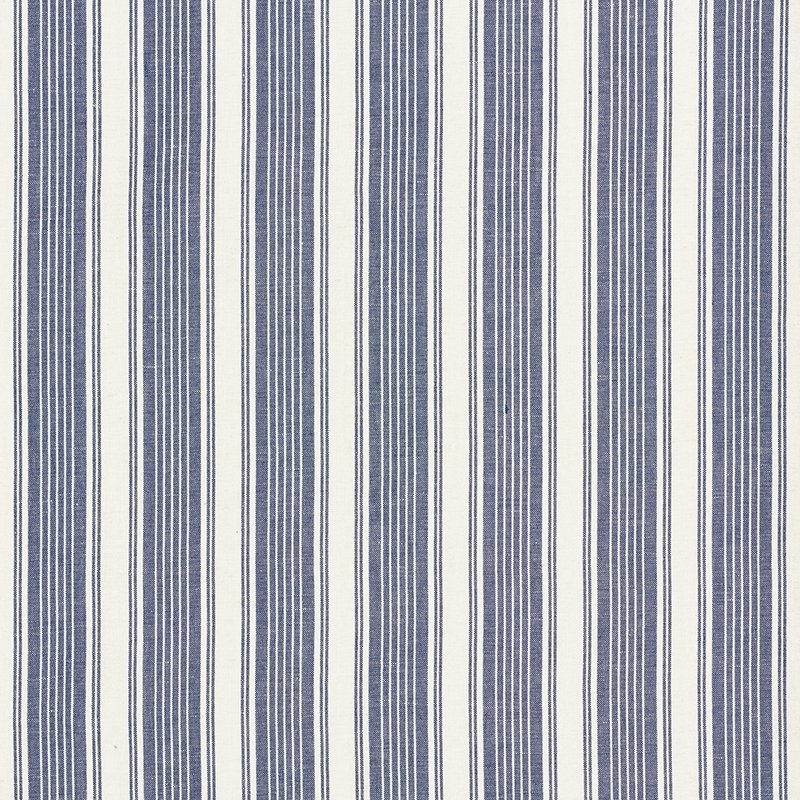 Purchase sample of 73002 Ojai Stripe, Indigo by Schumacher Fabric