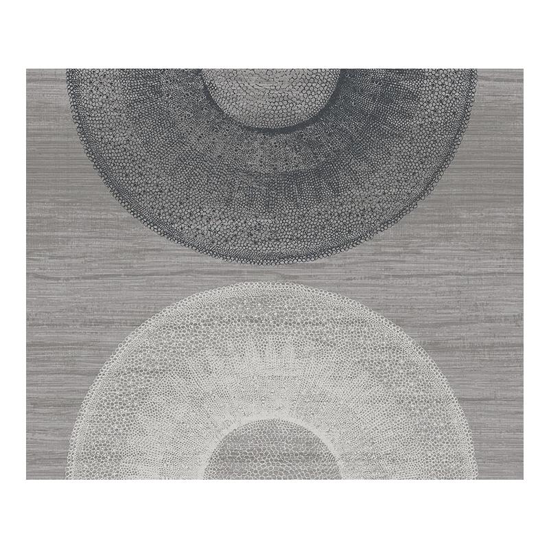 Sample Carl Robinson  CR60400, Newark color Black  Circles Wallpaper