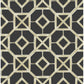 Sample 4014-26409 Seychelles, Livia Black Trellis Wallpaper by A-Street Prints Wallpaper