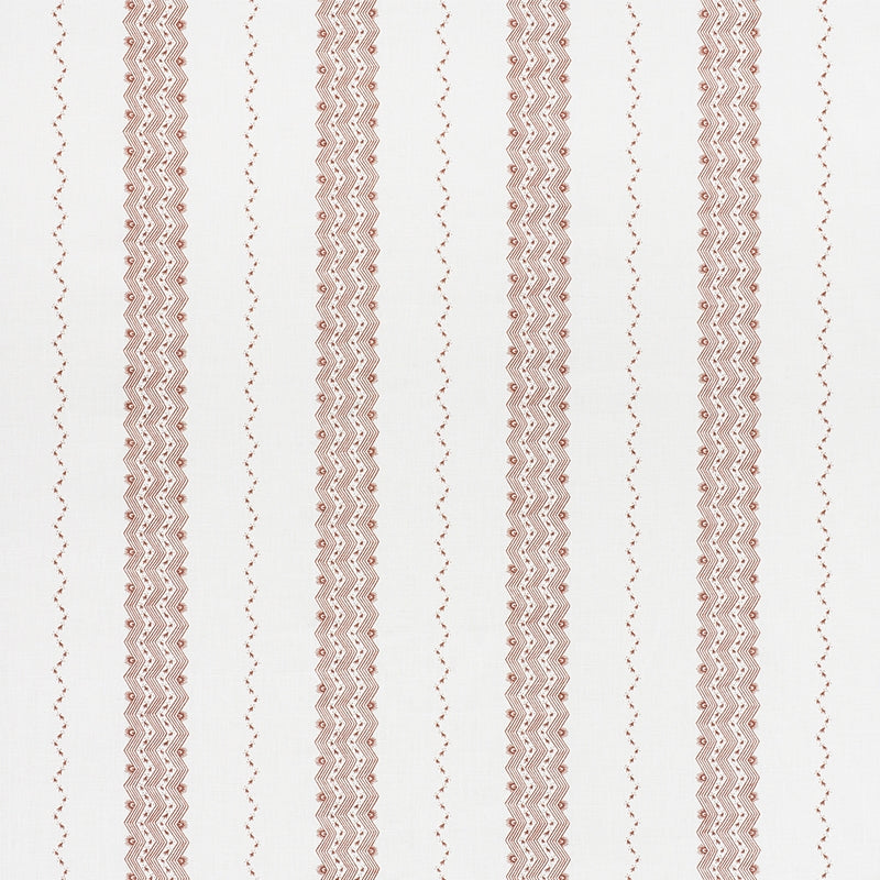 Purchase sample of 177703 Nauset Stripe, Sienna by Schumacher Fabric
