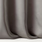 Sample SONNET.11.0 Grey Drapery Solids Plain Cloth Fabric by Kravet Design