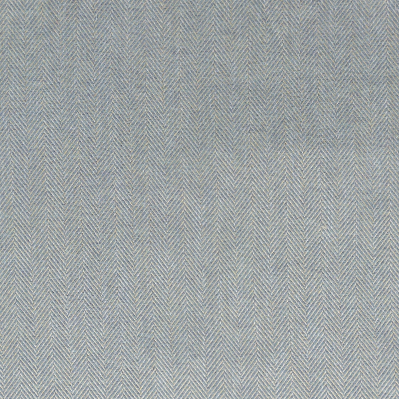Sample Herr-4 Herringbone 4 Azure By Stout Fabric
