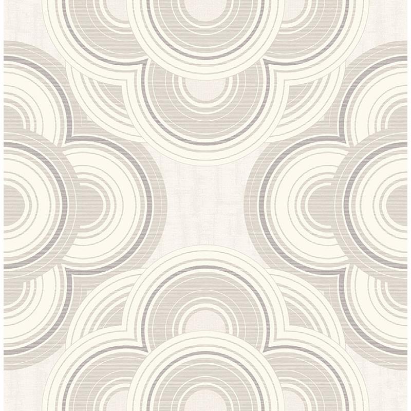 Order RL60008 Retro Living Gray Circles by Seabrook Wallpaper