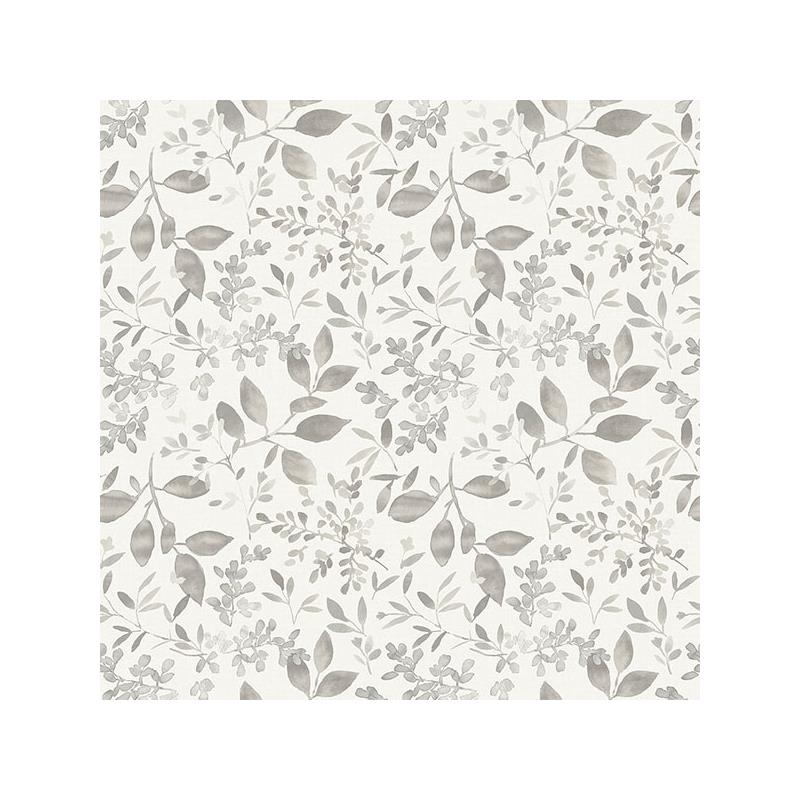 Sample 3122-11100 Flora and Fauna Tinker Grey Woodland Botanical by Chesapeake Wallpaper