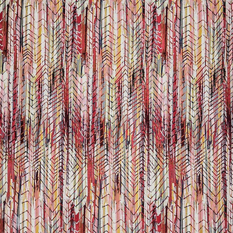 Looking A9 00043300 Bohemian Hot Cherry Gold by Aldeco Fabric