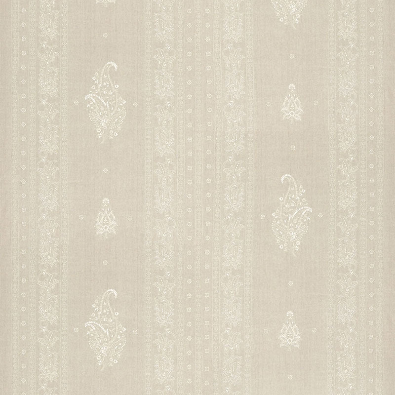 View 65800 Jaipur Linen Embroidery Flax by Schumacher Fabric