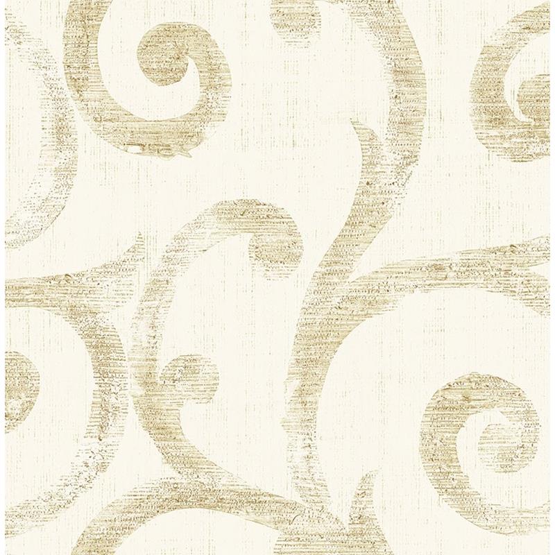 Find MT80805 Montage Brown Scroll by Seabrook Wallpaper