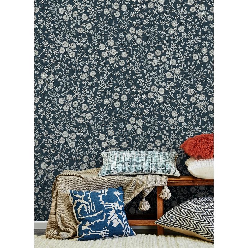 316047 Posy Liana Indigo Trail Wallpaper by Eijffinger,316047 Posy Liana Indigo Trail Wallpaper by Eijffinger2