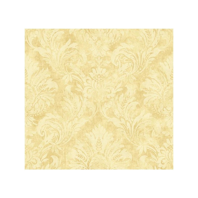 Sample Carl Robinson  CB74405, Garrick color Metallic Gold  Damask Wallpaper