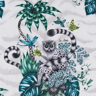 Looking F1112/01 Lemur Animal/Insect by Clarke And Clarke Fabric