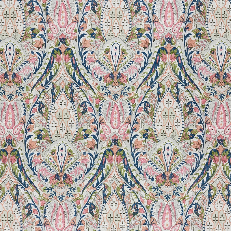 Purchase sample of 177670 Layla Paisley, Multi by Schumacher Fabric