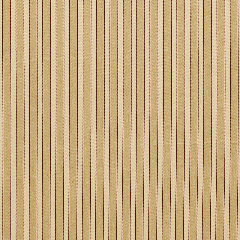 Purchase sample of 3475001 Antique Ticking Stripe, Sandalwood by Schumacher Fabric