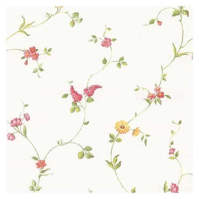 Order FK26958 Fresh Kitchen 5 Red Small Floral Wallpaper by Norwall Wallpaper
